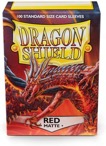 Sleeves: Dragon Shield - Standard - Matte (x100) - Matte Red
