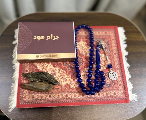 سبحه بكلايت ازرق شفاف