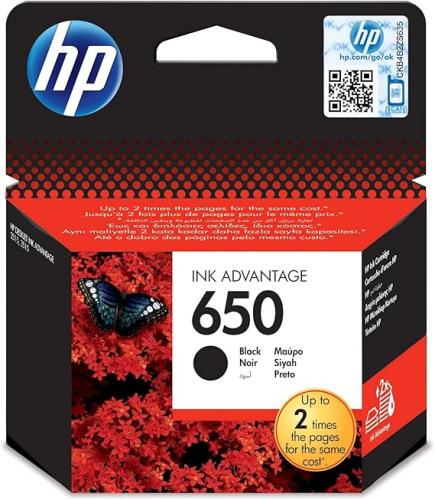 حبر 650 اسود اصلي HP 650 black