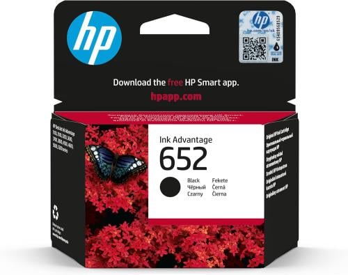 حبر طابعة 652 اسود اصلي HP 652 black