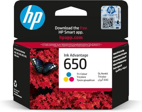 حبر 650 ثلاثية الوان اصلي HP 650 color