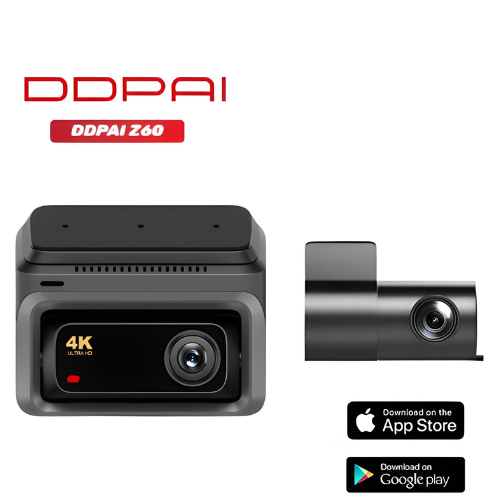 داش كام دي دي باي DDPAI Z60 4K كاميرا امامية وخلفي...