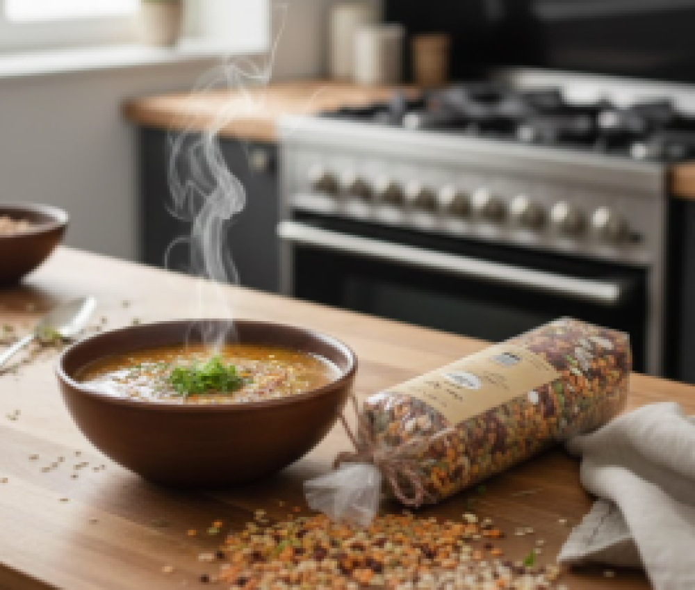 شوربة البقوليات العضوية