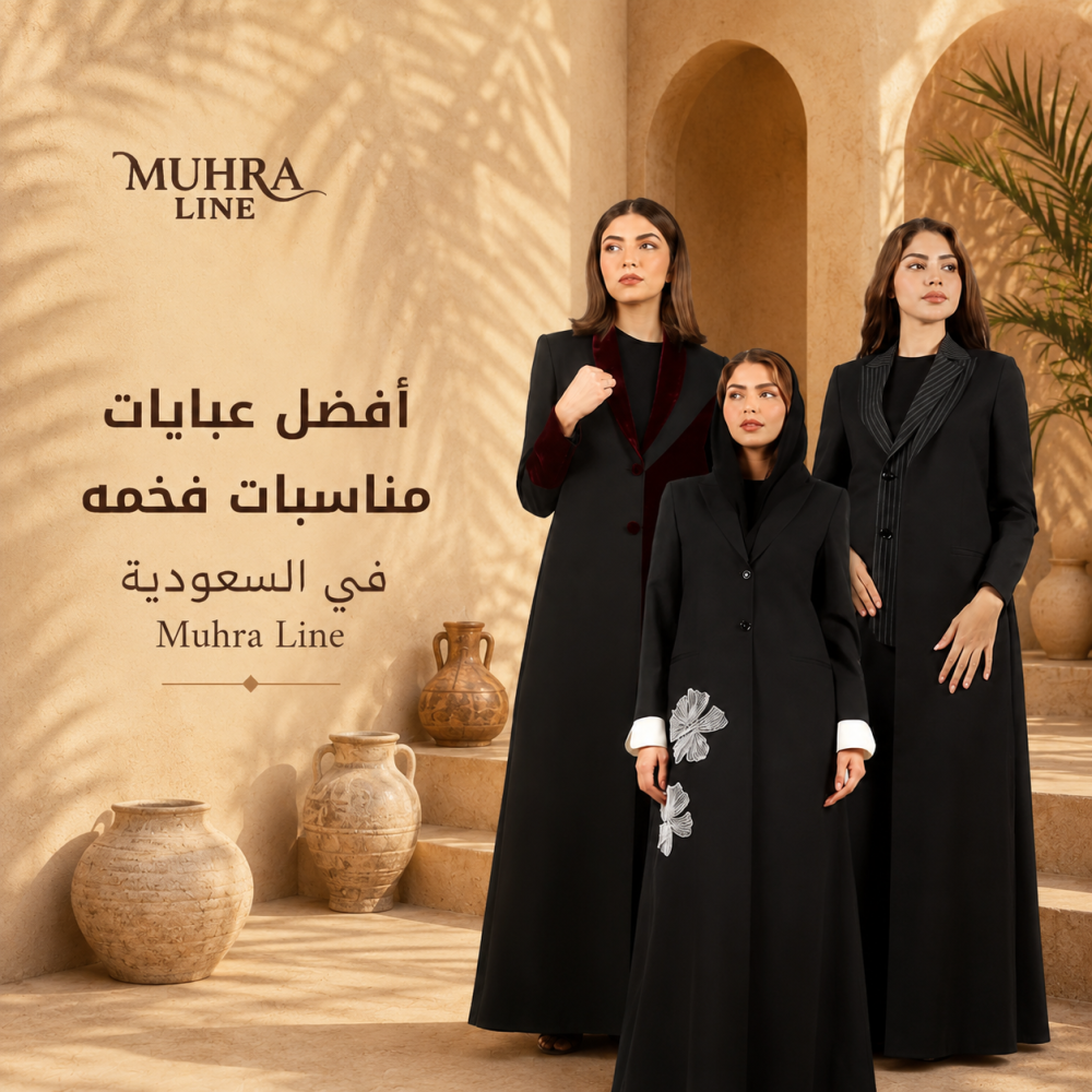 أفضل عبايات مناسبات فخمه في السعودية | Muhra Line