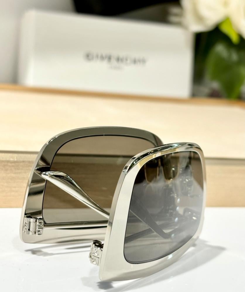 Givenchy Silver Sunglasses for Women and Men - TEBOUGIE