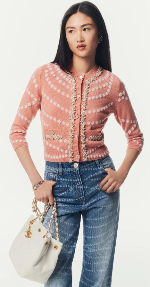 【王道デザイン】2025春夏 CHANEL プレコレクション ジーンズ 2025 Chanel Denim Blue Jeans - TEBOUGIE
