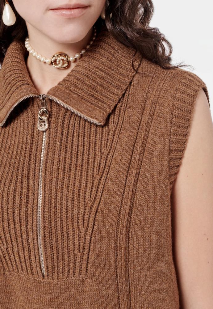 2024 Brown Cashmere Sweater - TEBOUGIE