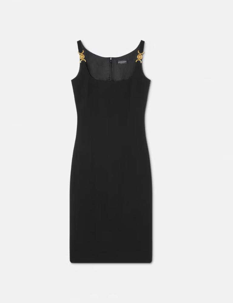 Versace Medusa Black Mini Dress - TEBOUGIE Versace Medusa Black Mini Dress - TEBOUGIE