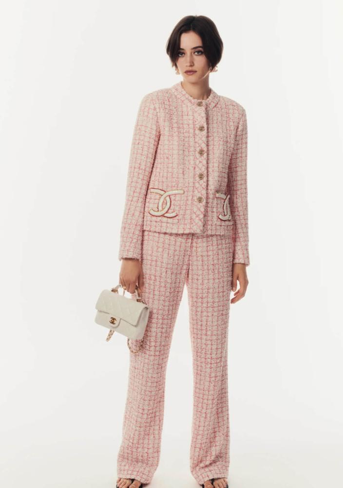 2024 Chanel jacket embroidered bright tweed jacket - TEBOUGIE
