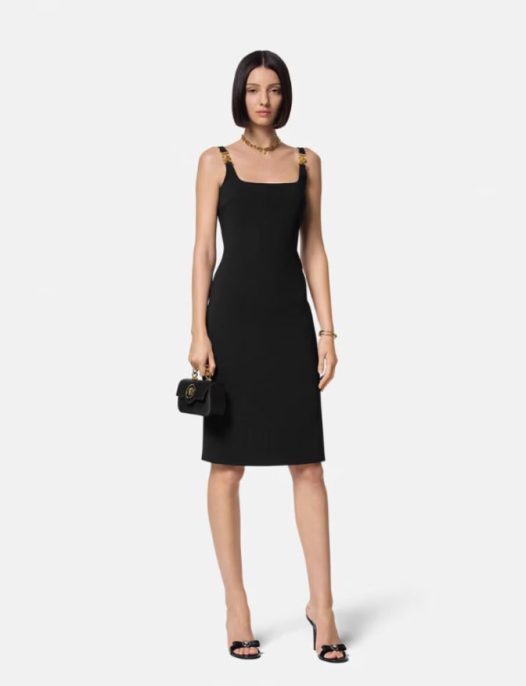 Versace Medusa Black Mini Dress - TEBOUGIE