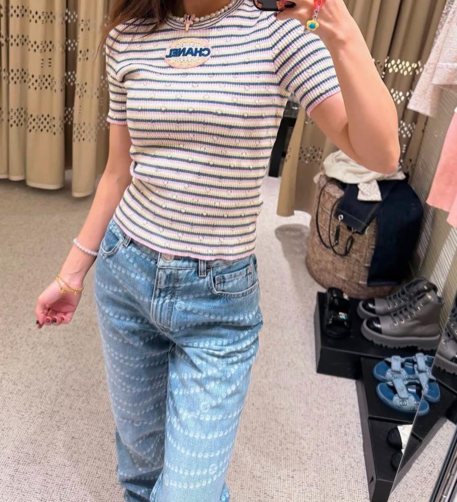 2025 Chanel Denim Blue Jeans - TEBOUGIE