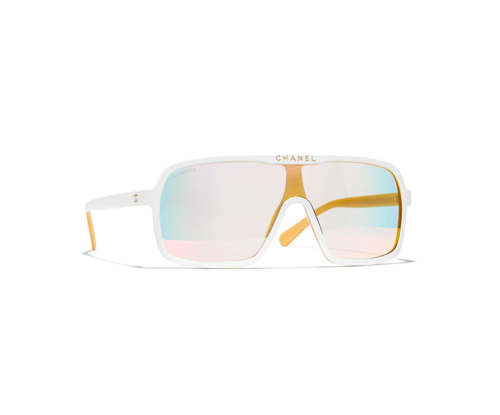Chanel sunglasses white gold - TEBOUGIE