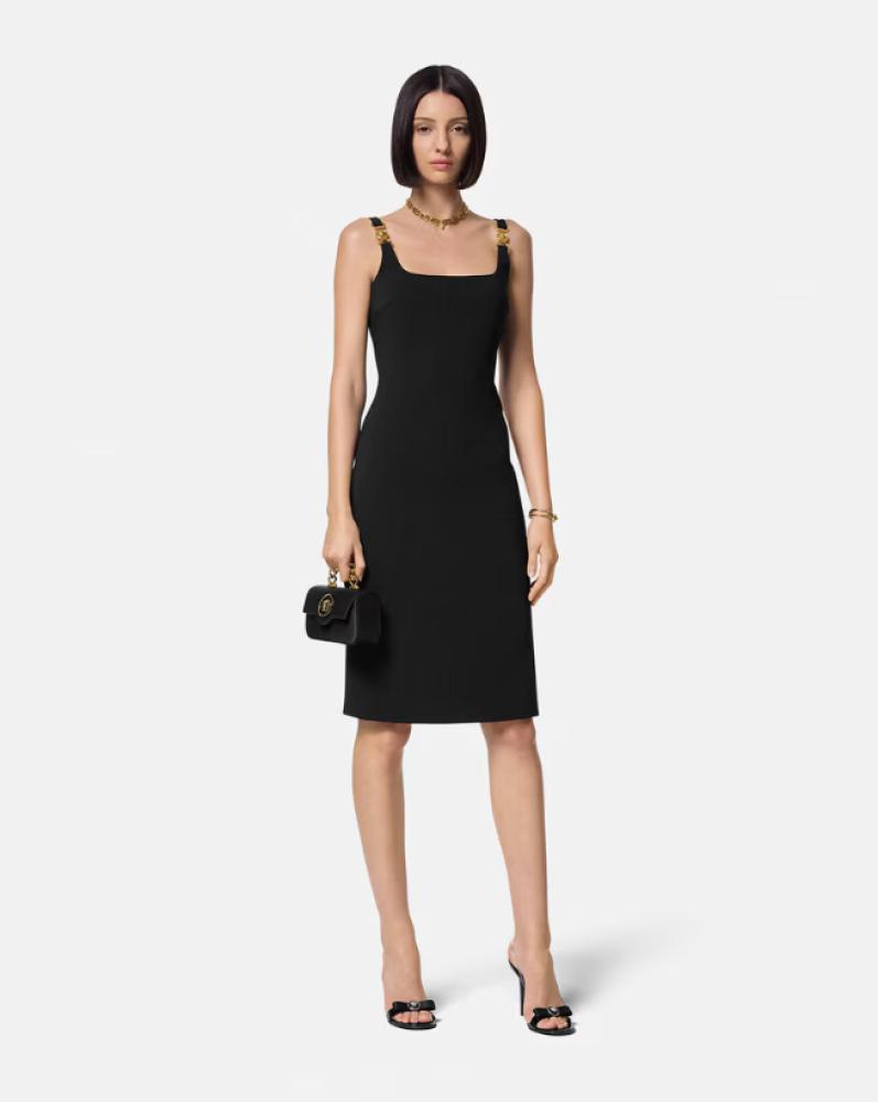 Versace Medusa Black Mini Dress - TEBOUGIE