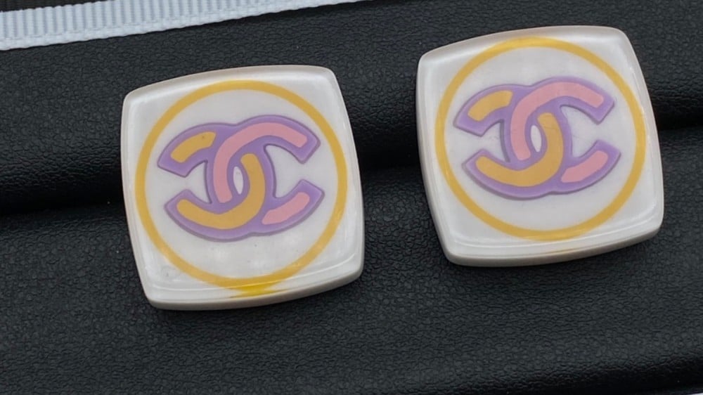 Chanel resin earrings online