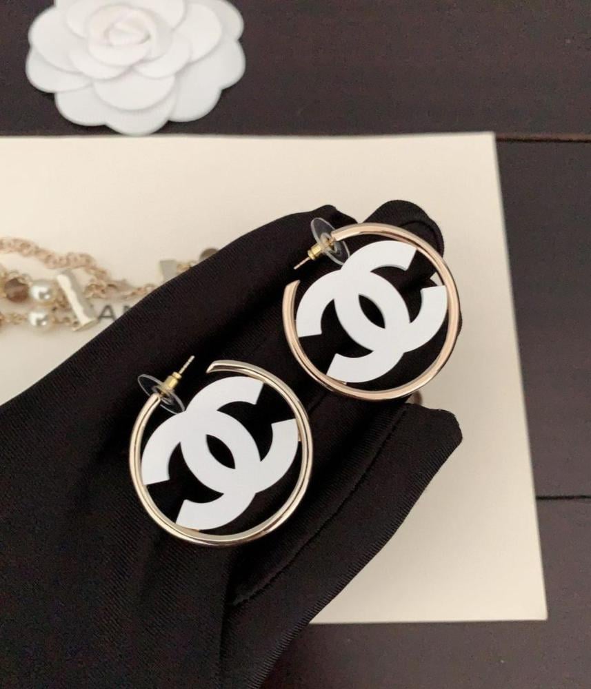 2024 Chanel Modern Hoop Earrings - TEBOUGIE
