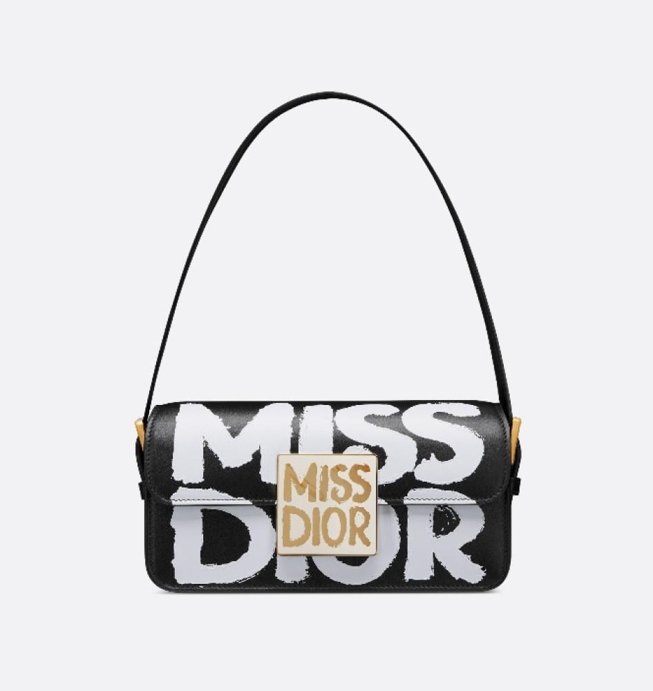 Miss Dior Black Leather Bag - TEBOUGIE
