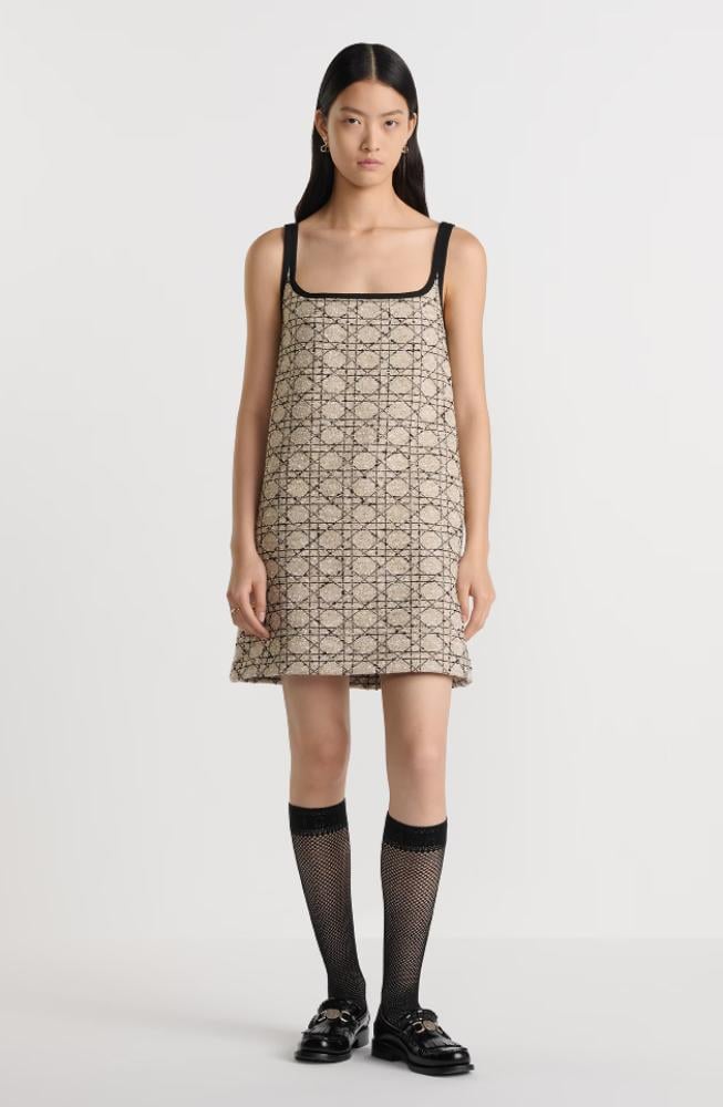 ワンピース Dior Short Dresses Dior short dress in beige tweed - TEBOUGIE