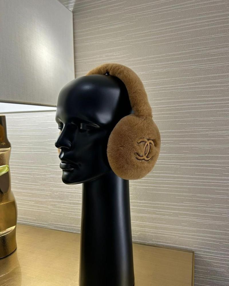 2024 Chanel Coco Neige Beige Earmuffs - TEBOUGIE