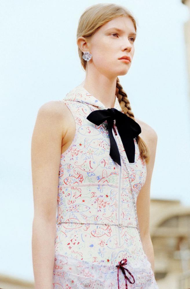*カラフルデザイン* CHANEL スイムウェア ジャージー&シルク 2025 Chanel Jersey Stretch Silk Swimsuit with Colorful Fish