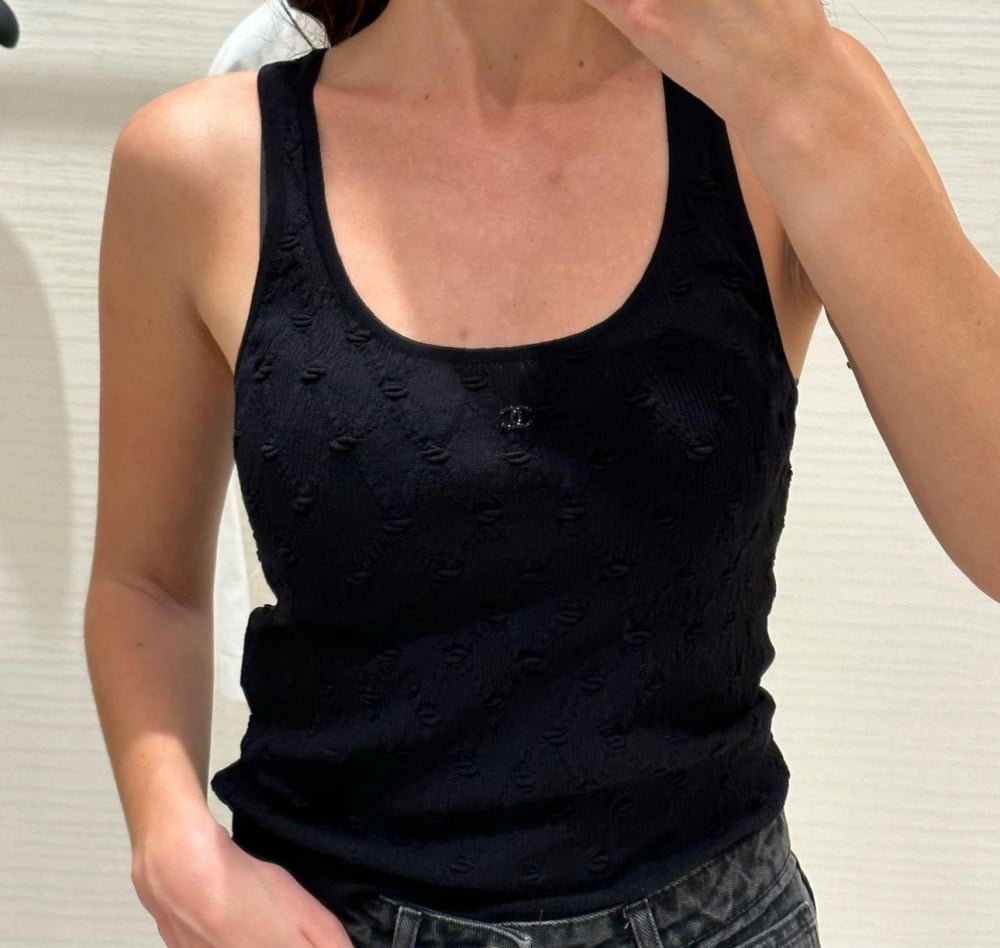 Summer Chanel sleeveless tank tops for outlet women