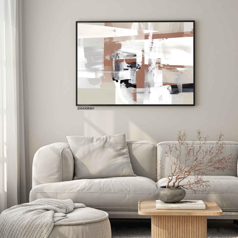 لوحة جدارية فنية تجريدية