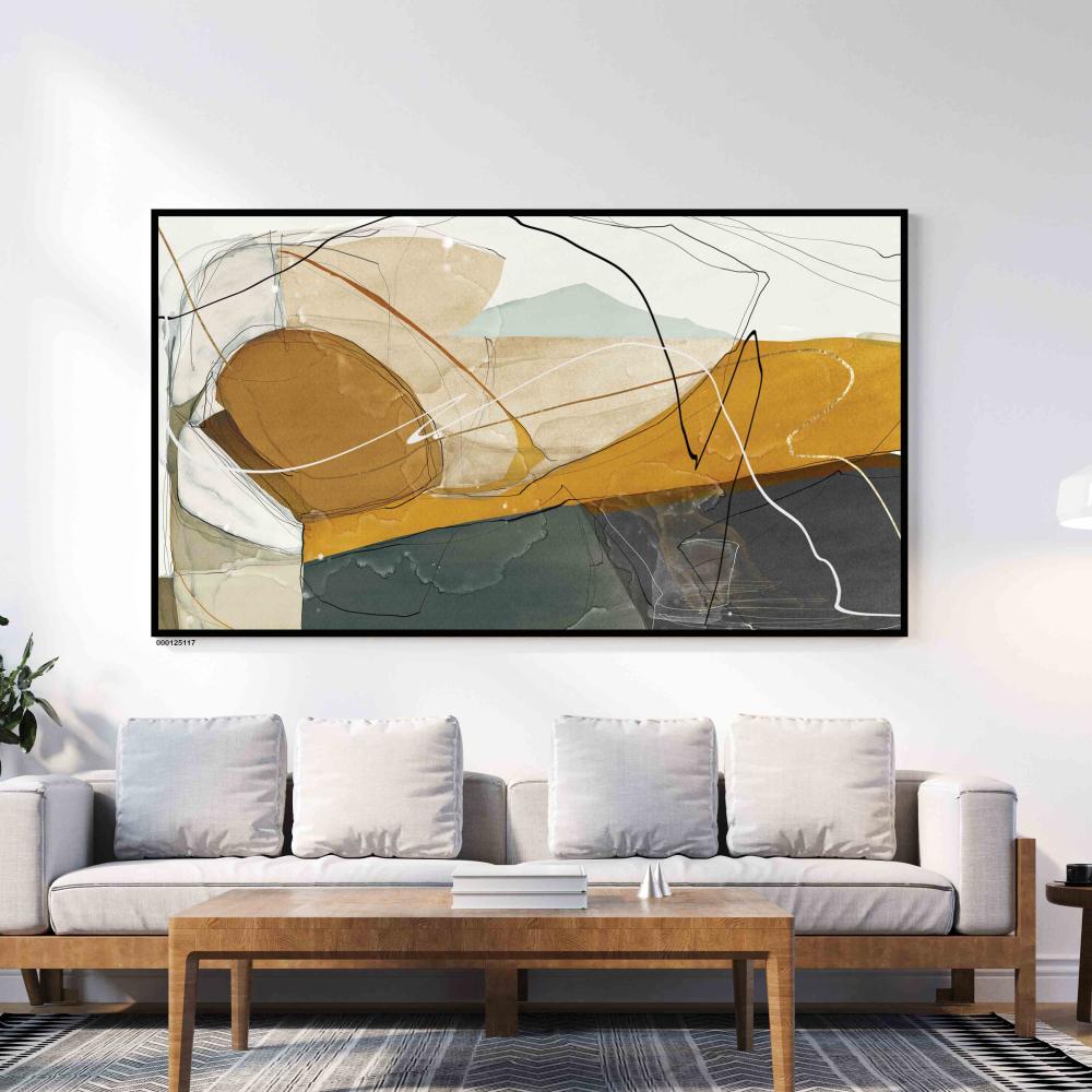 لوحة جدارية فنية تجريدية