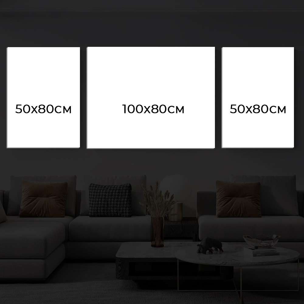 مجموعة مكونة من 3 لوحات كانفس - مقاسات متعددة