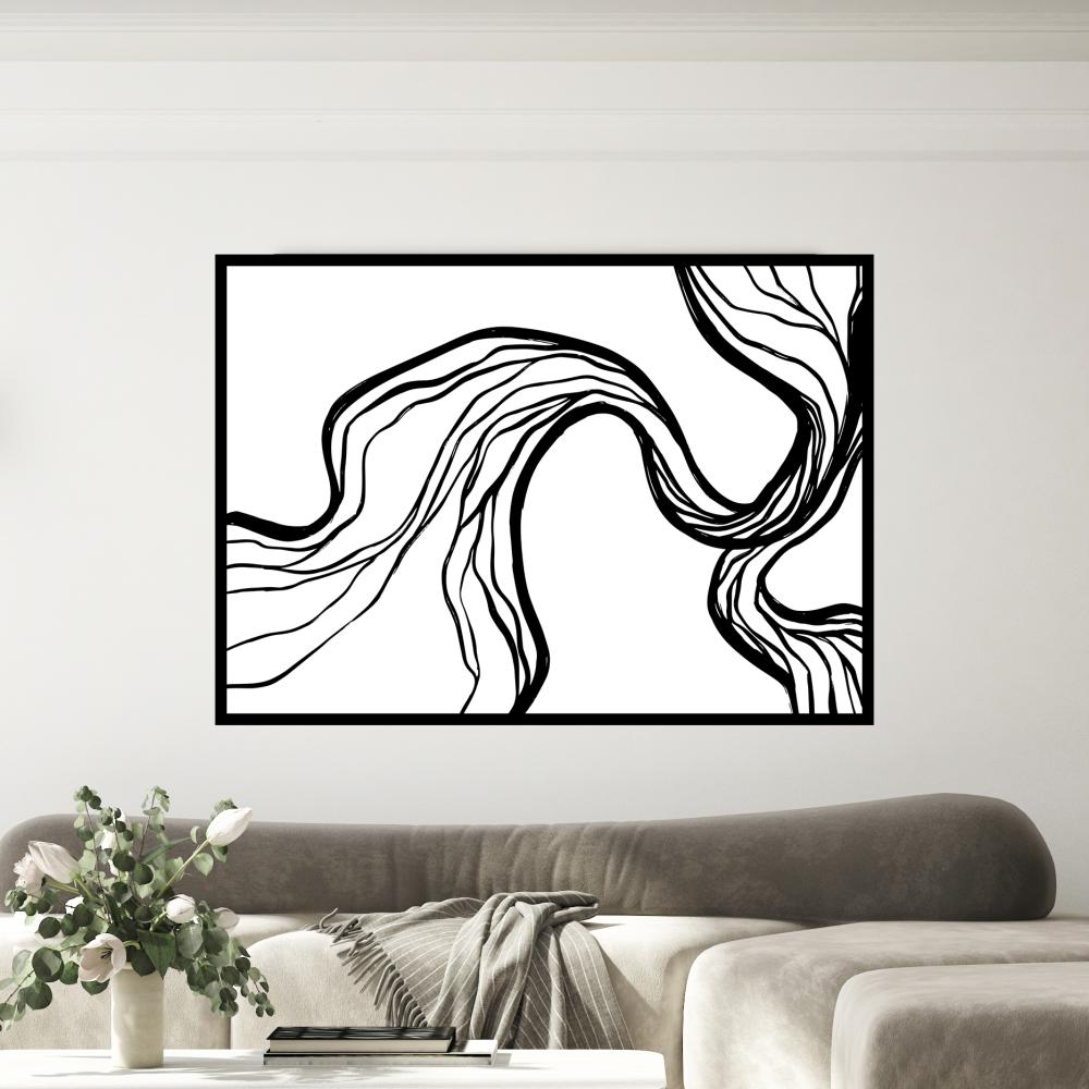 لوحة جدارية فنية مودرن ،  قماش كانفس