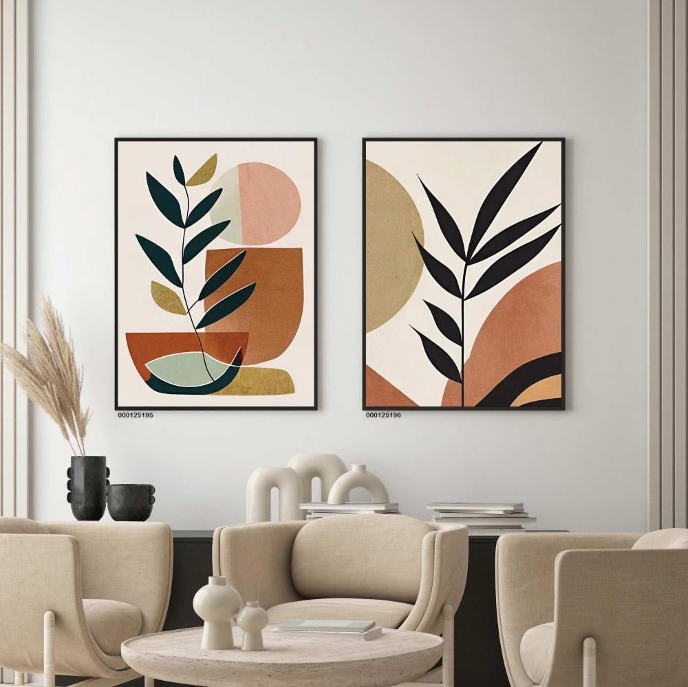 طقم مكون من لوحتين مودرن