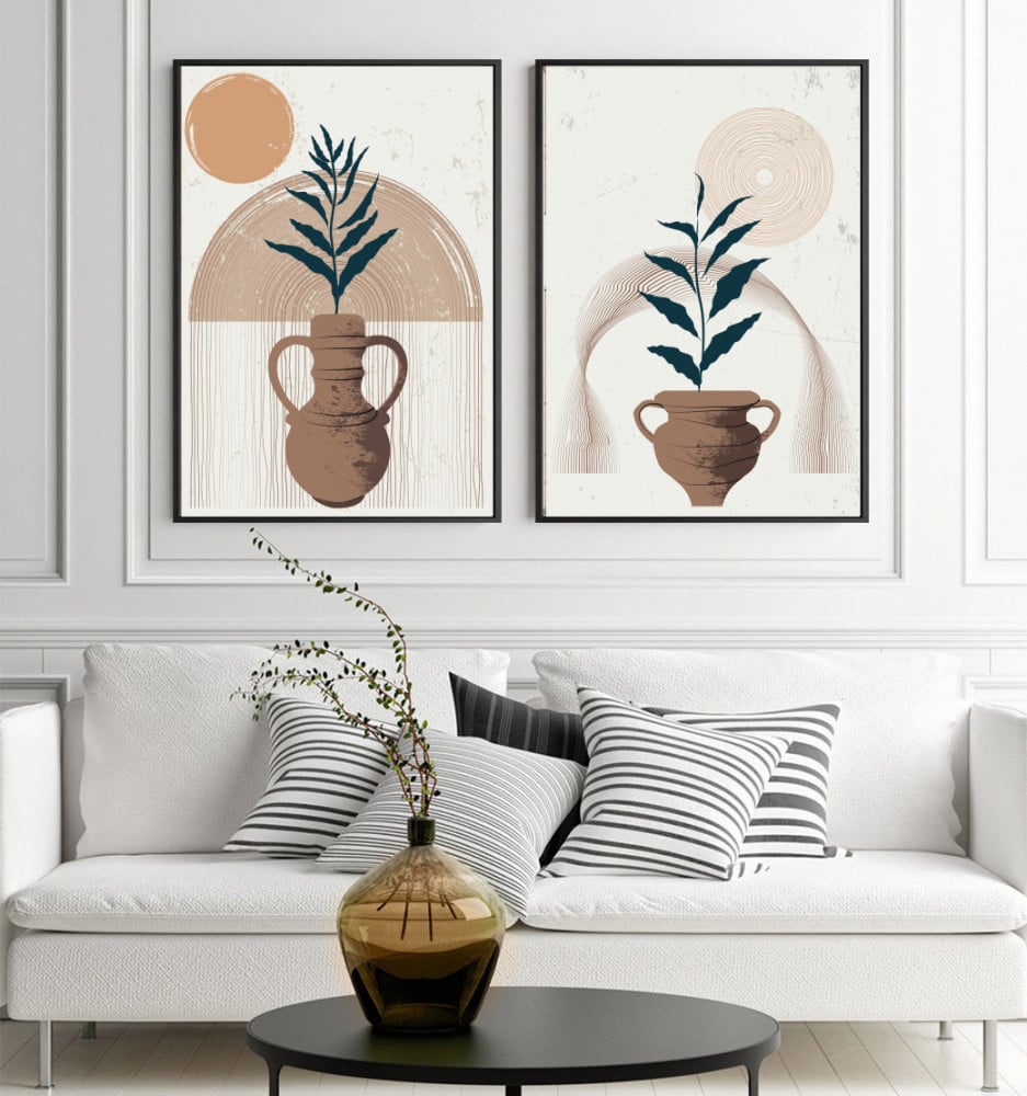 طقم مكون من عدد لوحتين مودرن