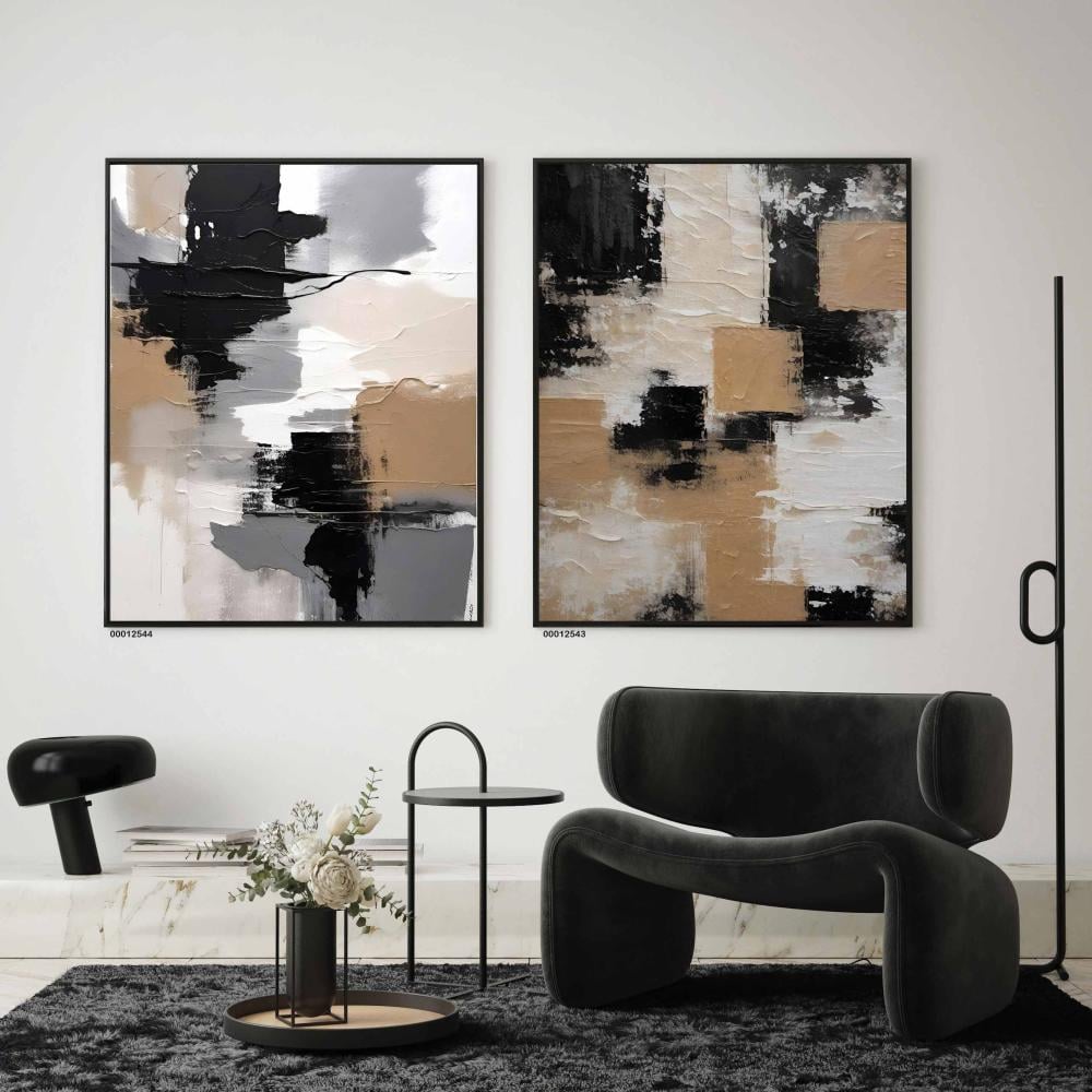 طقم مكون من لوحتين مودرن