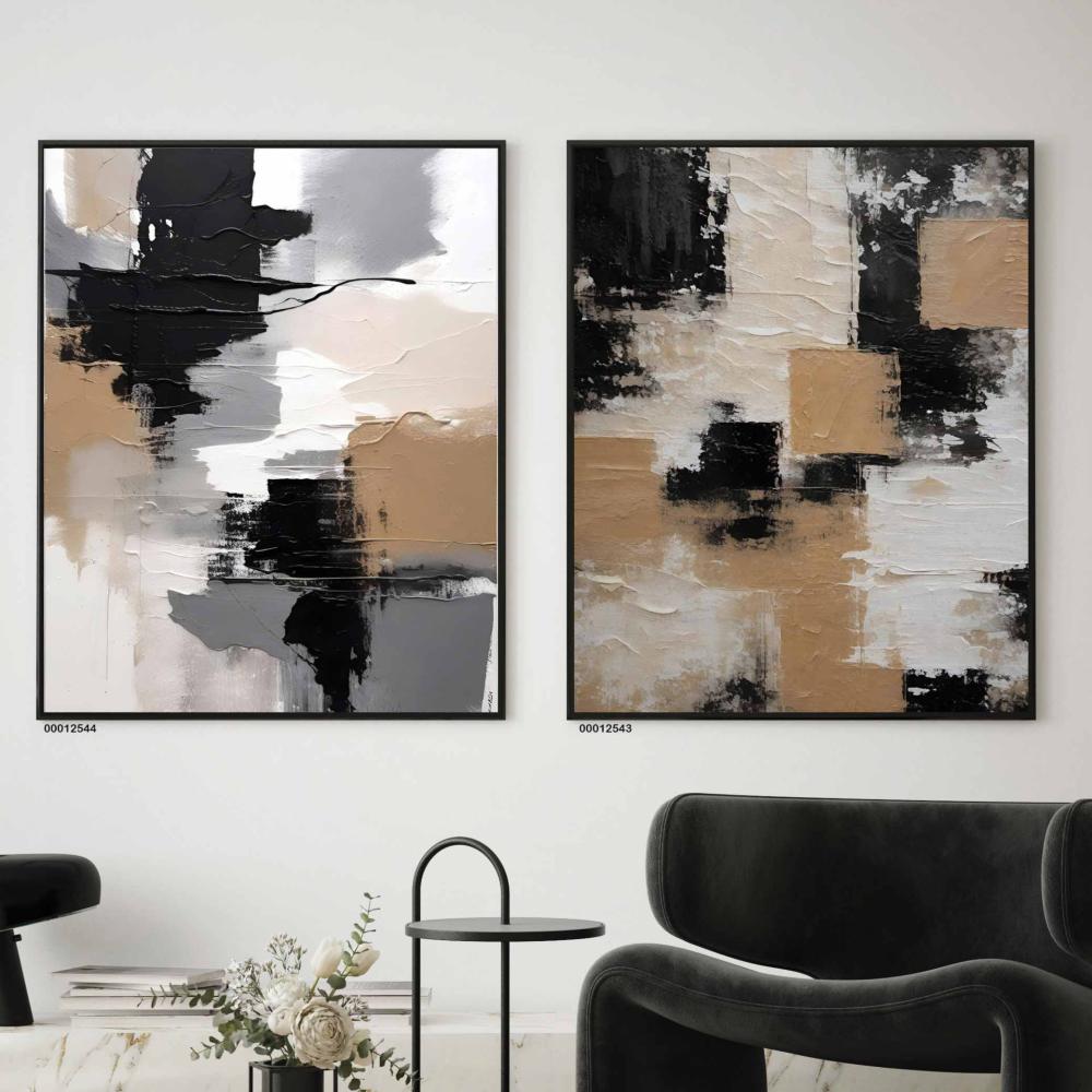 لوحة جداريه فنية تجريدي مودرن قماش كانفس بافضل الاسعار  افكار مودرين