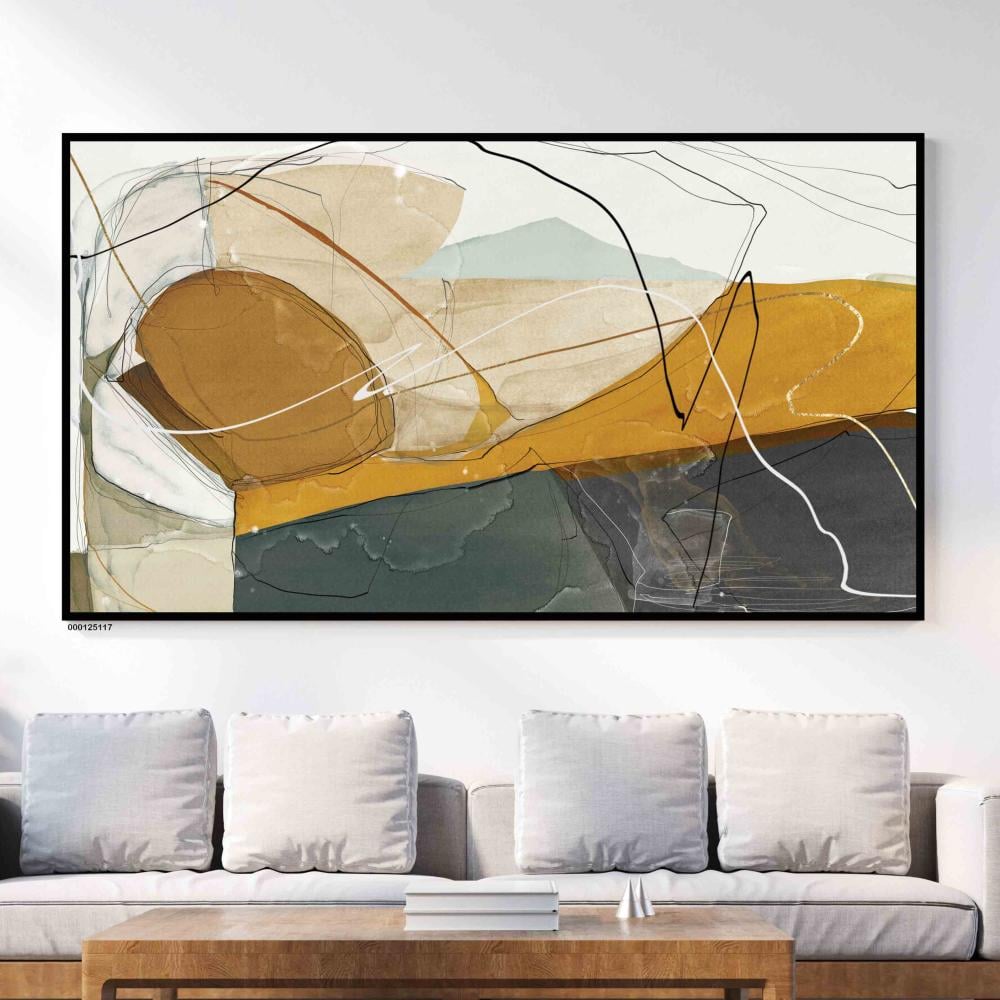 لوحة جداريه فنية تجريدي مودرن قماش كانفس بافضل الاسعار  افكار مودرين