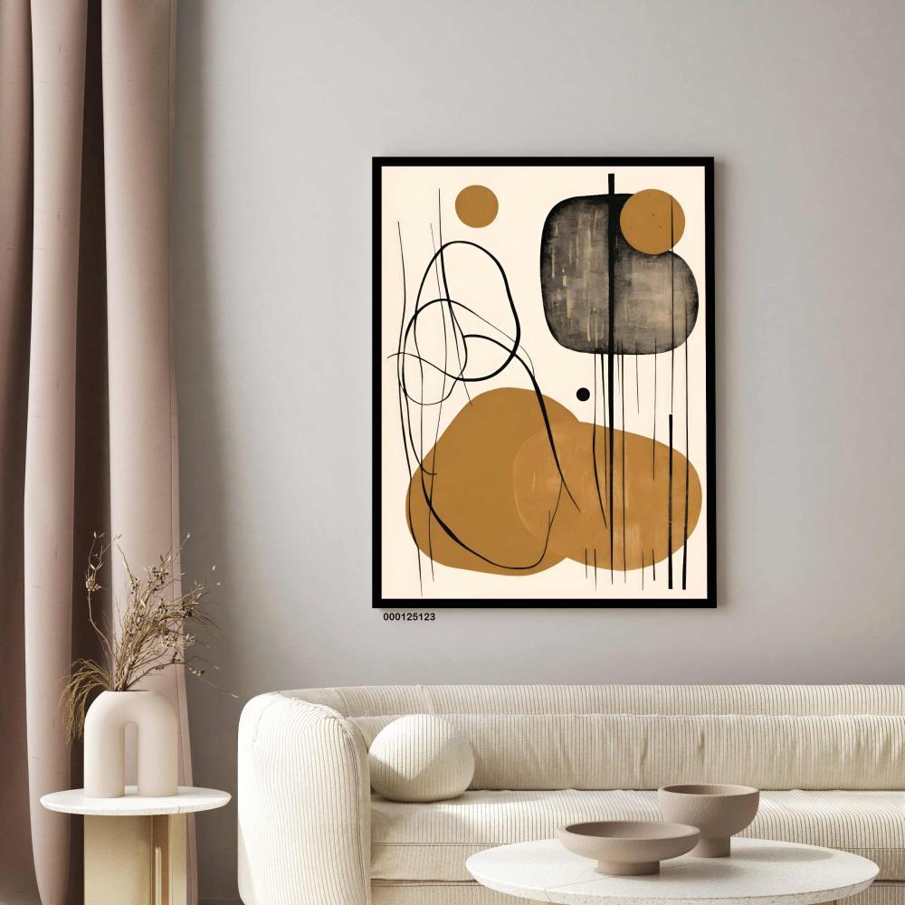 لوحة جدارية فنية مودرن ، قماش كانفس