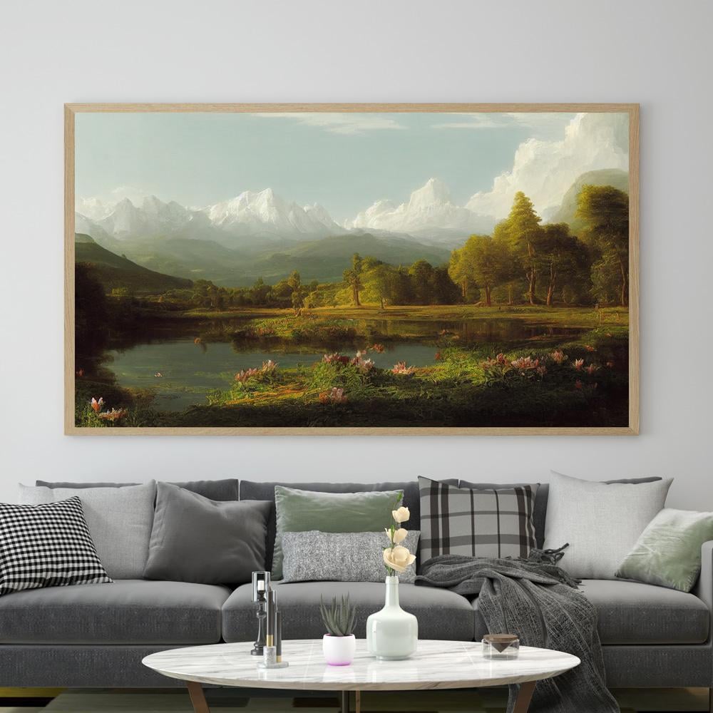 لوحة جدارية مودرن لوحات كانفس  لوحات جداريه