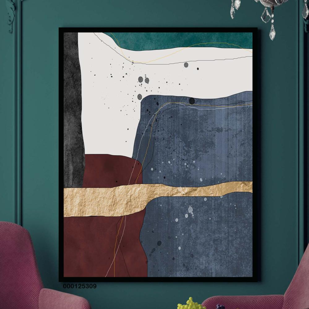 لوحة جداريه فنية تجريدي مودرن قماش كانفس بافضل الاسعار  افكار مودرين