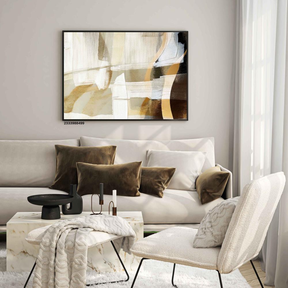 لوحة جدارية فنية تجريدية