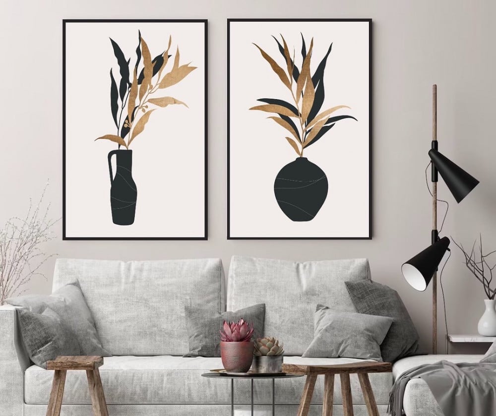 لوحتين جدارية مودرن مميزة جودة عالية اسعارنا هي الافضل -افكار مودرن