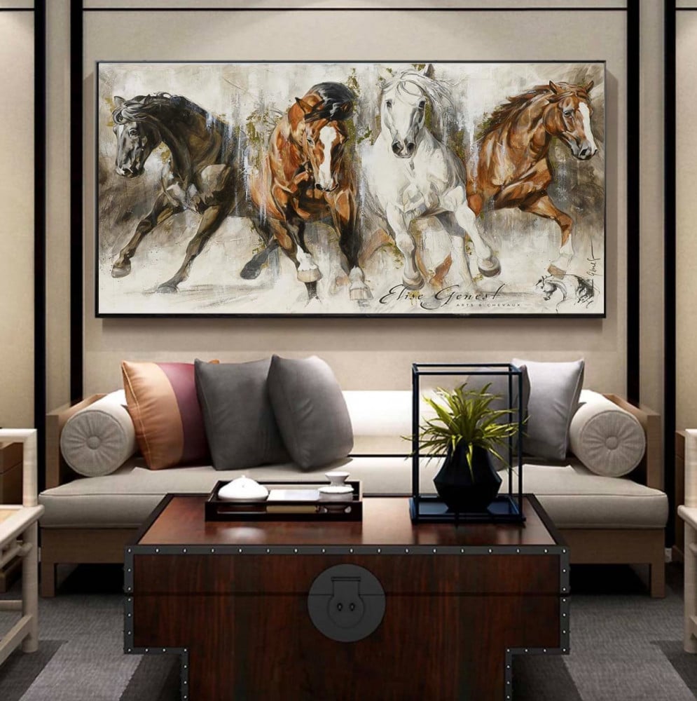 صور لوحات جدارية خيل و خيول