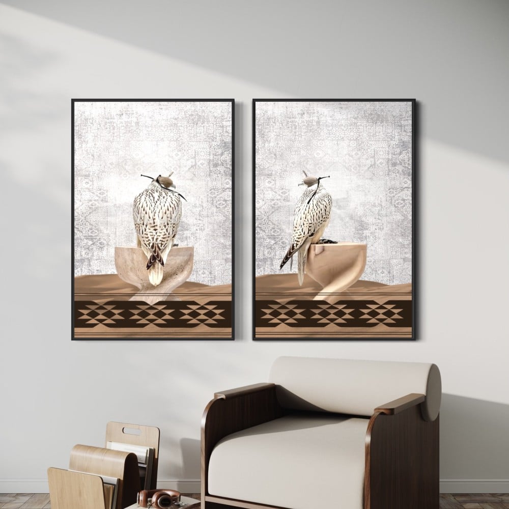 لوحة جدارية فنية صقر - بدقة عالية بافضل الاسعار النافسة افكار مودرن