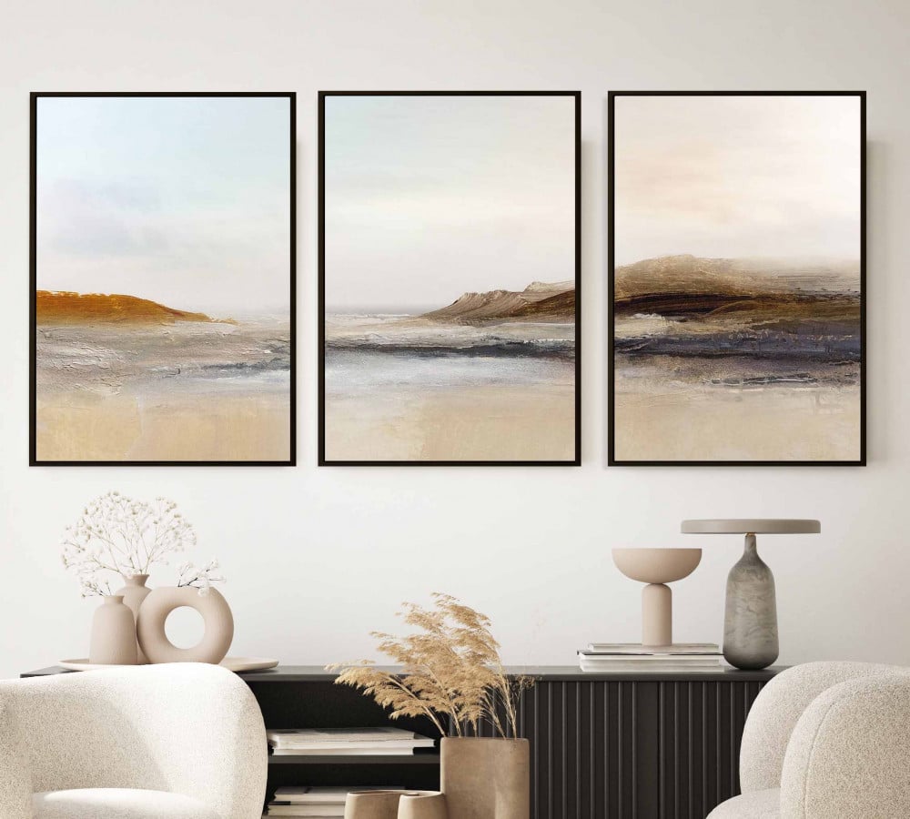 طقم من 3 لوحات مودرن
