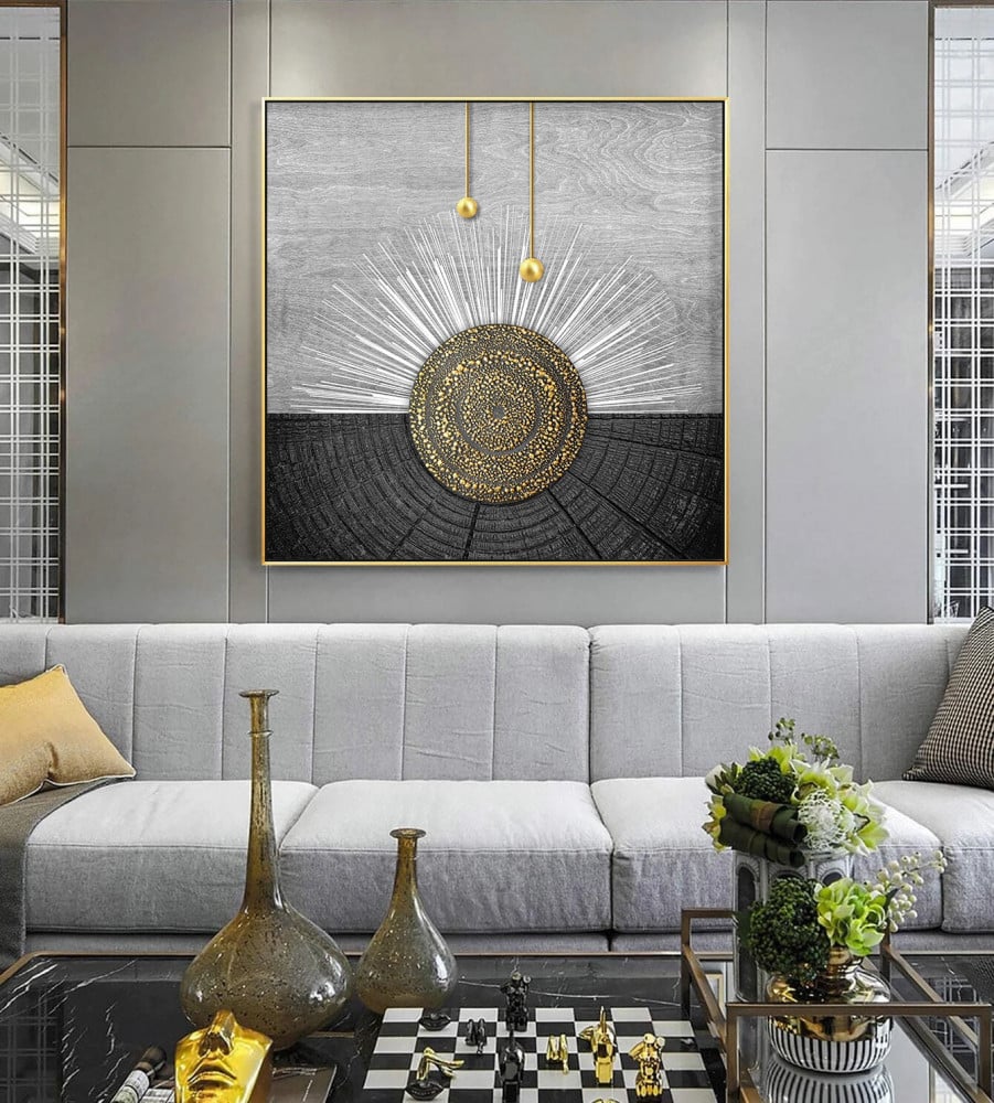 لوحه فنية تجريدي مميزة بدرجات الوان متعددة واسعار منافسة - افكار مودرن