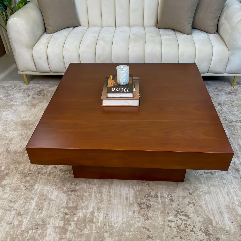 طاولة وسط خشبية بتصميم عصري وفاخر