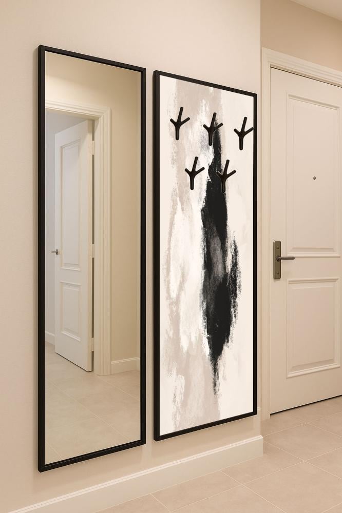 لوحة فنية مع مرايا وعلاقات