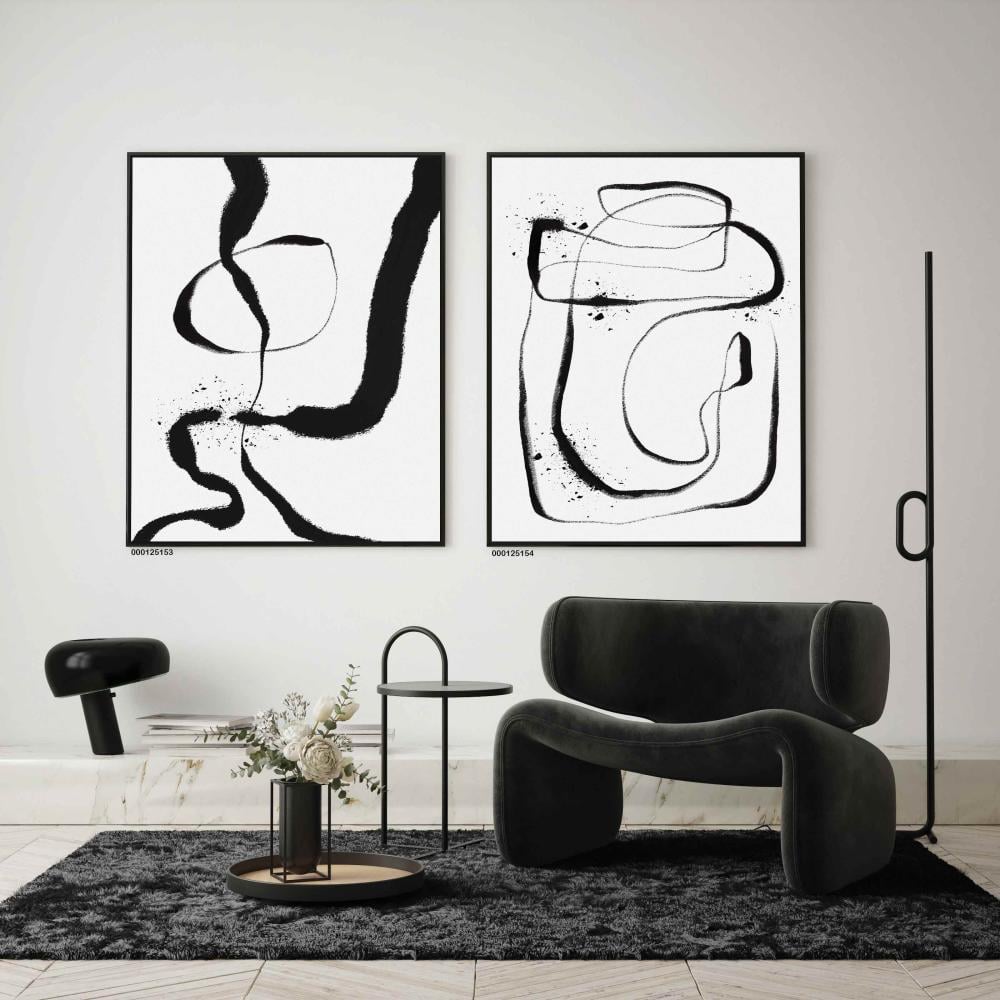 طقم مكون من لوحتين مودرن