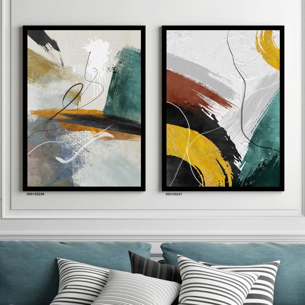 طقم مكون من لوحتين مودرن