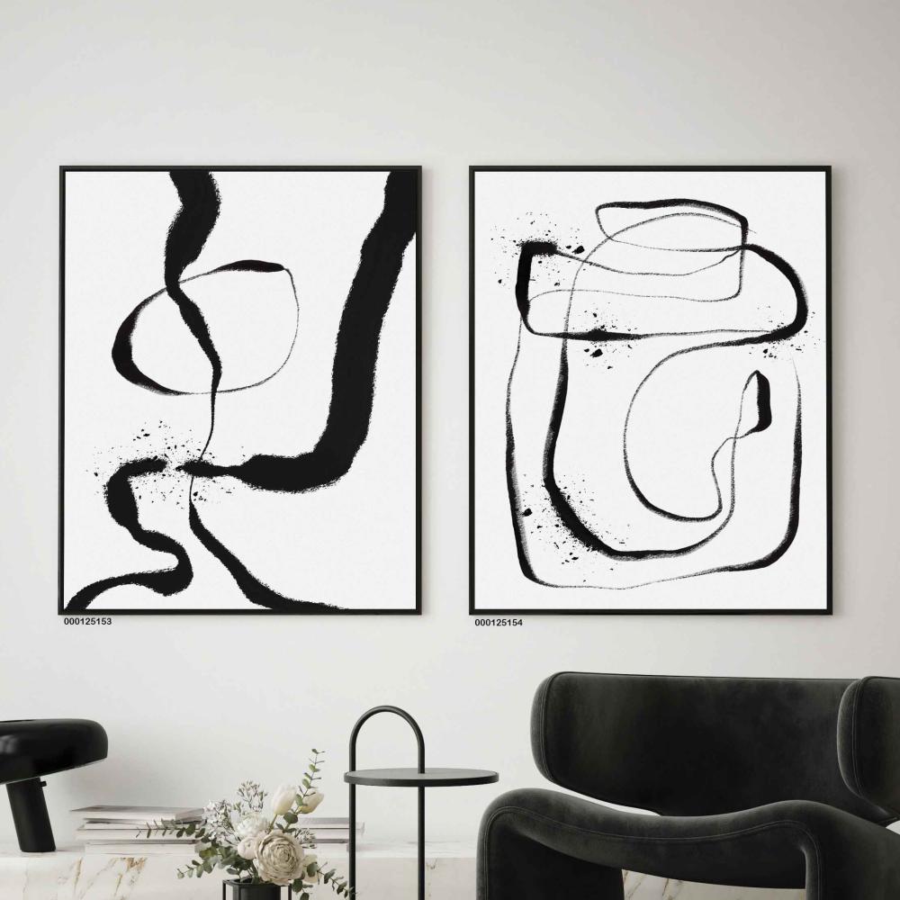 لوحة جداريه فنية تجريدي مودرن قماش كانفس بافضل الاسعار  افكار مودرين