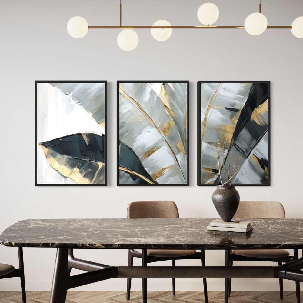 طقم لوحات مكون من ثلاث لوحات جدارية مميزه مودرن بافضل الاسعار