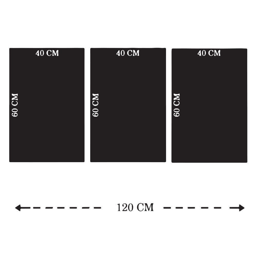 Set of 3 modern plates