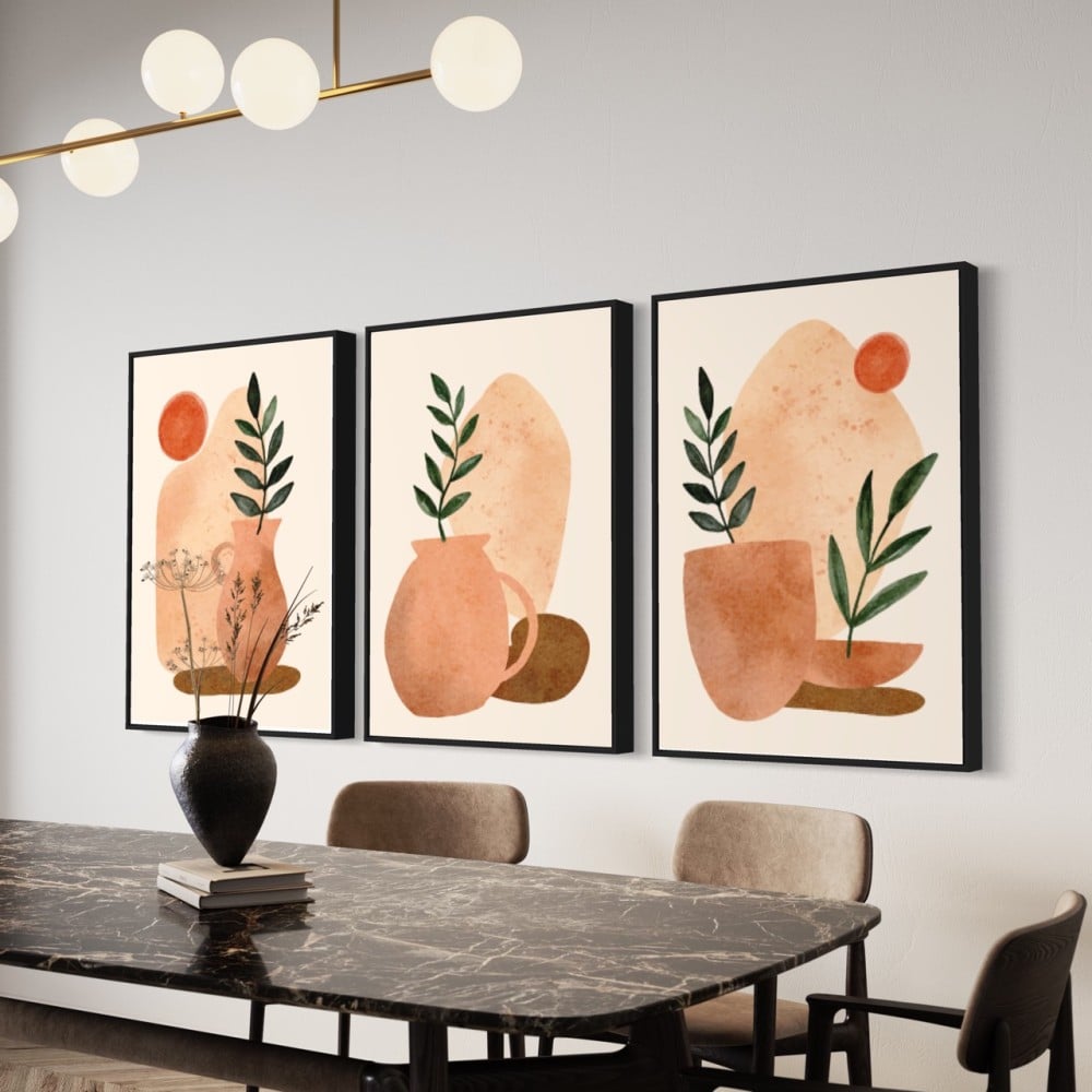 طقم من 3 لوحات مودرن